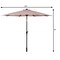 Costway 10ft Patio Solar Umbrella LED Patio Market Steel Tilt w/ Crank Outdoor Beige